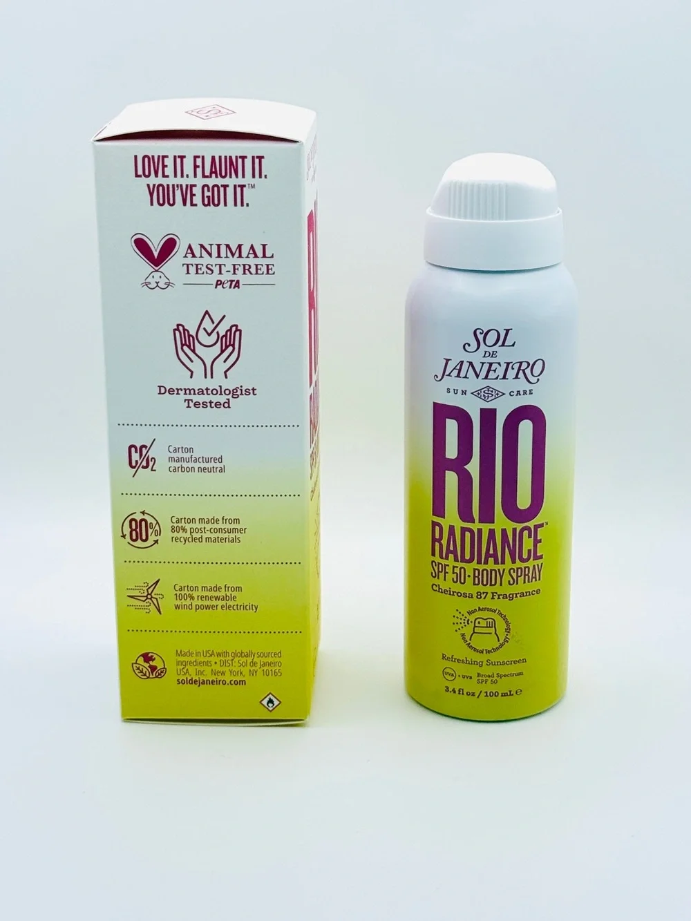 Sol de Janeiro Rio Radiance SPF 50 Body Spray Cheirosa 87 3.4 oz NIB